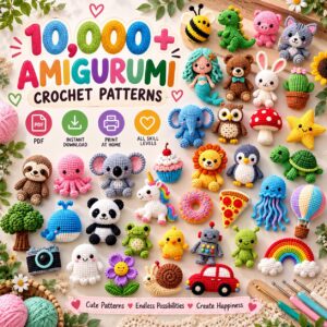 10,000+ Amigurumi Crochet Patterns Mega Bundle