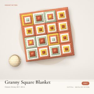 Granny Square Blanket Crochet Pattern
